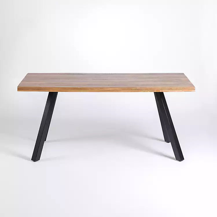 Glenn Natural Wood Rectangular Dining Table