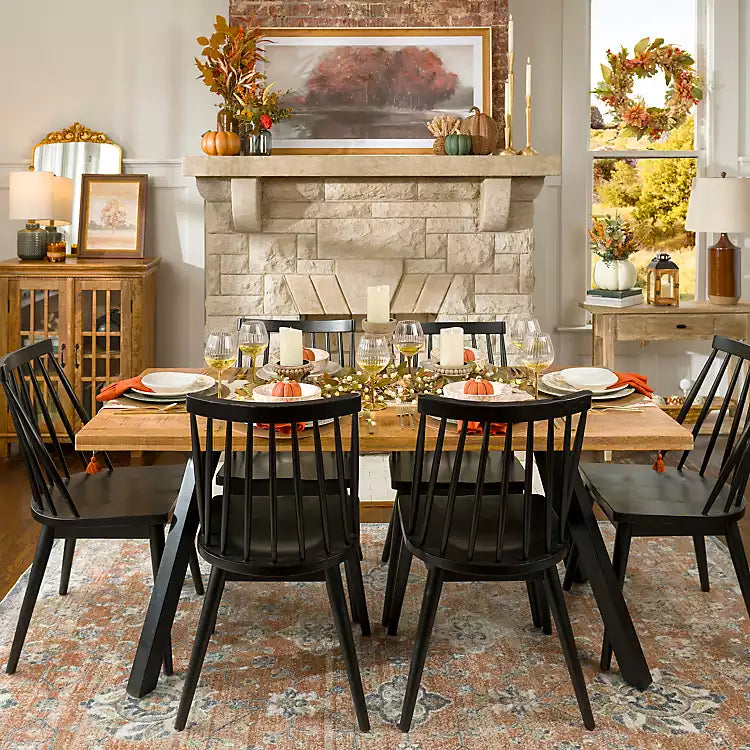 Glenn Natural Wood Rectangular Dining Table