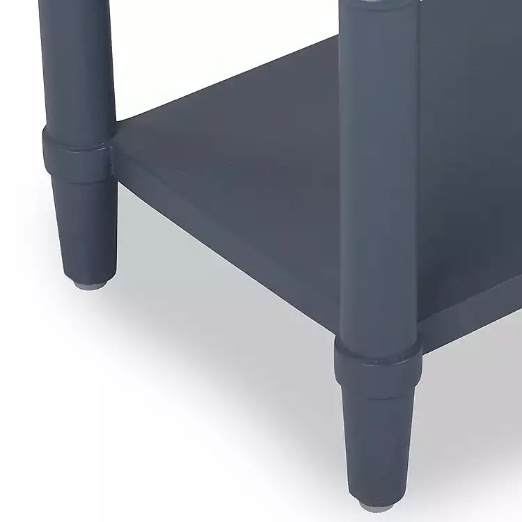 Genevieve French Blue Wood Console Table