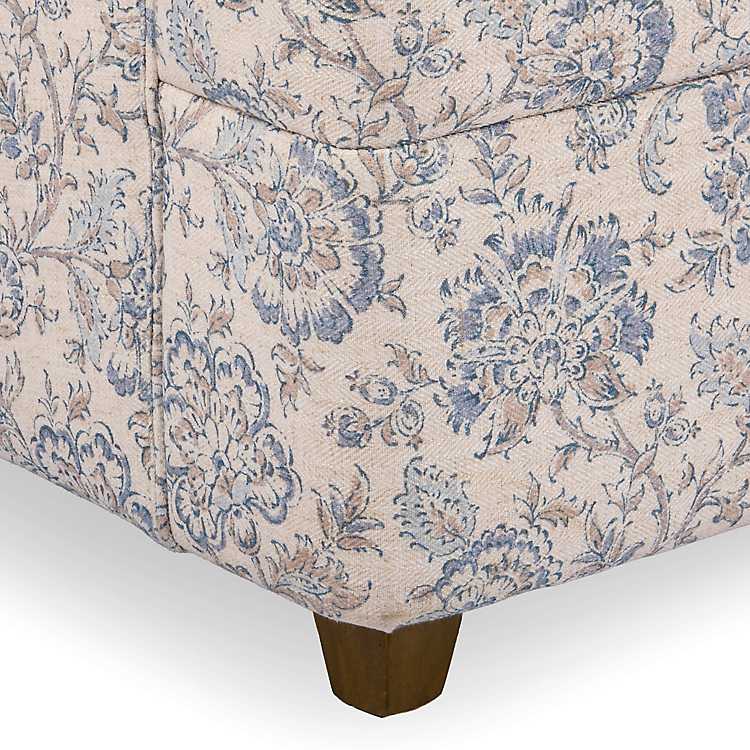 New! Blue Floral Charolette Accent Chair