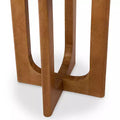 Round Porto Natural Wood Side Table
