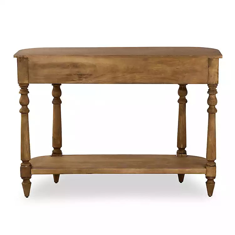 New! Brown Wood Vera Console Table
