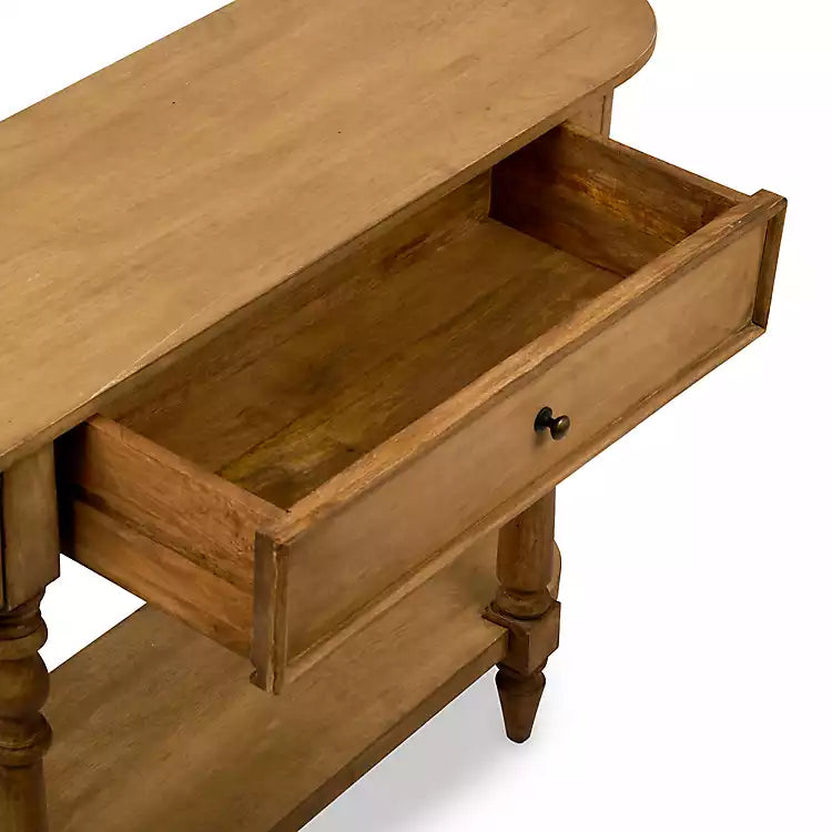 New! Brown Wood Vera Console Table