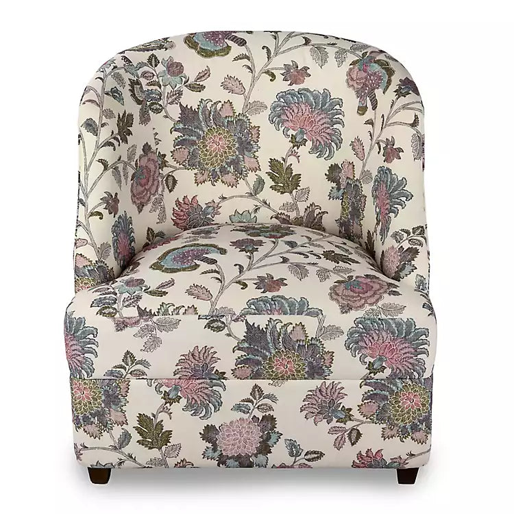 New! Colorful Floral Charolette Accent Chair