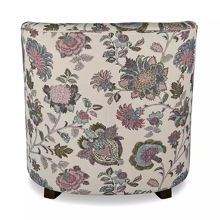 New! Colorful Floral Charolette Accent Chair